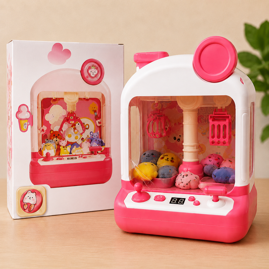 Mini Claw Machine Toy for Kids with Plush Toys