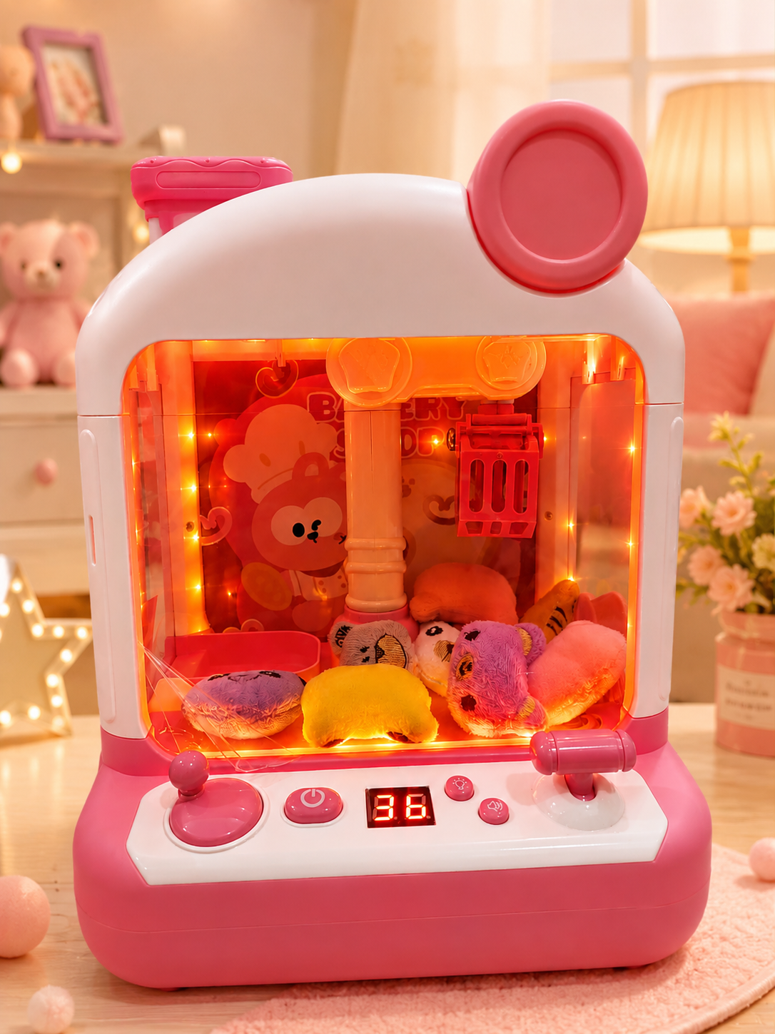 Mini Claw Machine Toy for Kids with Plush Toys